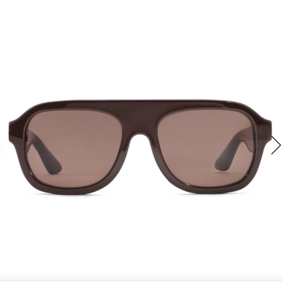 Heaven Mayhem VITTORIA GLASSES NEW - Brown Aviator Sunglasses main image 5